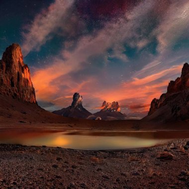 Sihirli peyzajlar, 3 boyutlu canlandırma tekniğiyle yapılır.