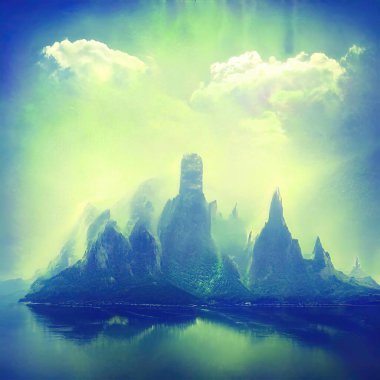 Sihirli peyzajlar, 3 boyutlu canlandırma tekniğiyle yapılır.