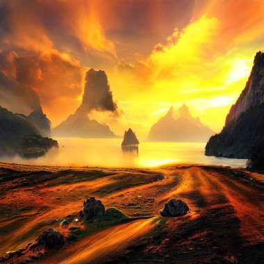 Sihirli peyzajlar, 3 boyutlu canlandırma tekniğiyle yapılır.