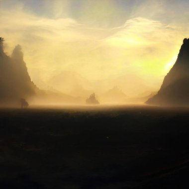 Sihirli peyzajlar, 3 boyutlu canlandırma tekniğiyle yapılır.