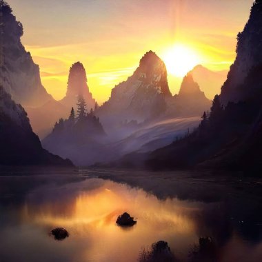 Sihirli peyzajlar, 3 boyutlu canlandırma tekniğiyle yapılır.