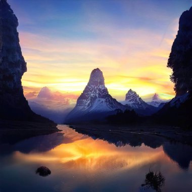 Sihirli peyzajlar, 3 boyutlu canlandırma tekniğiyle yapılır.