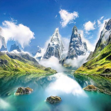 Sihirli peyzajlar, 3 boyutlu canlandırma tekniğiyle yapılır.