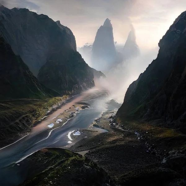 Sihirli peyzajlar, 3 boyutlu canlandırma tekniğiyle yapılır.