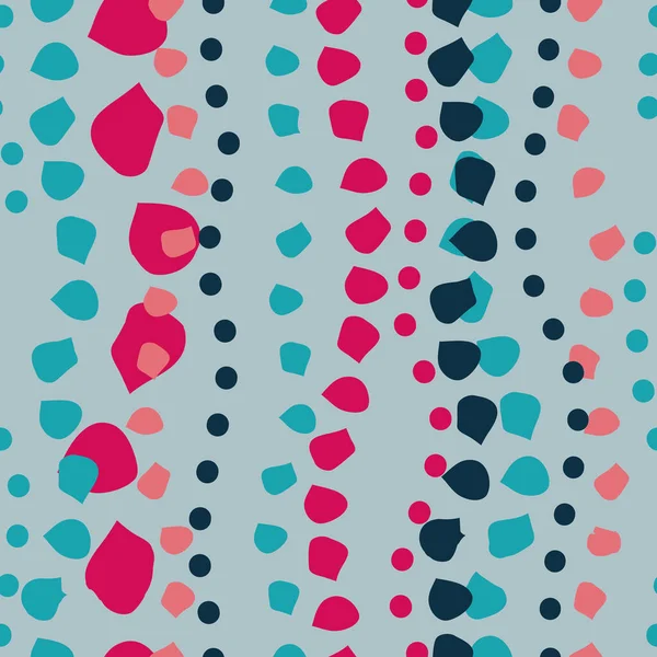 Açık gri arkaplan üzerinde Kırmızı Pembe Teal 'in Taç ve Noktaları çizgileri ve dizileri