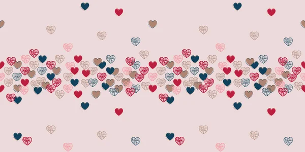 Renkli ve astarlı Kalp Sınırları