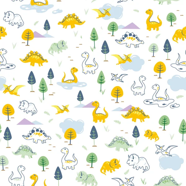 Yumuşak, Sevimli ve Minimum Renkli Dinozorlar