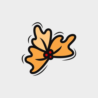 Herhangi bir dijital konu için Renkli üç yaprak sallama ile grafik ögesi