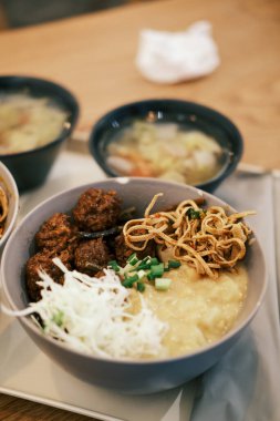 The delicious food on the table