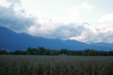 bulutlar ve güneş manzara