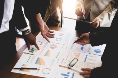Business People Meeting Design Ideas Concept. Business Planning Discussion.