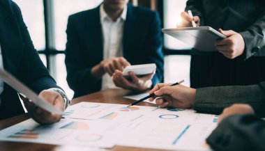 İş Adamları Strateji Planlama Analiz Ofisi Kavramı.