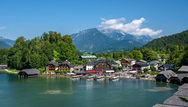 Schoenau am Koenigsee in summer, Bavaria, Germany