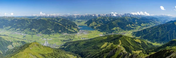 Zell See Berchtesgaden Alps Pinzgau Salzburger Land Austria Europe的全景壮观 — 图库照片