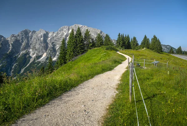 Szlak Turystyczny Rossfeld Berchtesgaden Bawaria Niemcy Europa — Zdjęcie stockowe