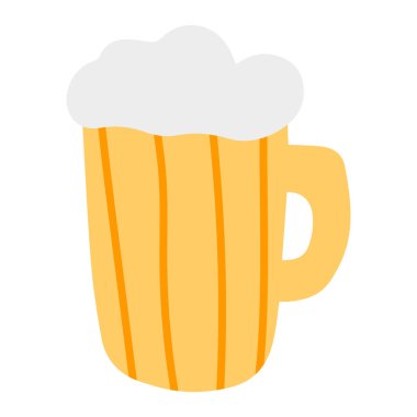 Aziz Patrick Günü vektör tasarımı bira kadehi.