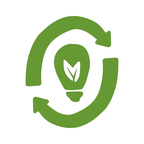 Logo Renewable Energy Sources — Stock Vector