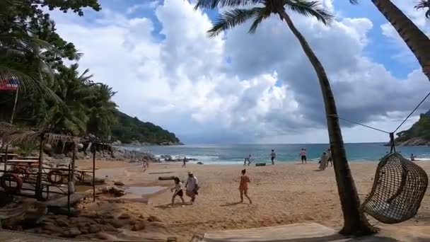 Sandy Beach Coast Tropical Island Thailand — Video Stock