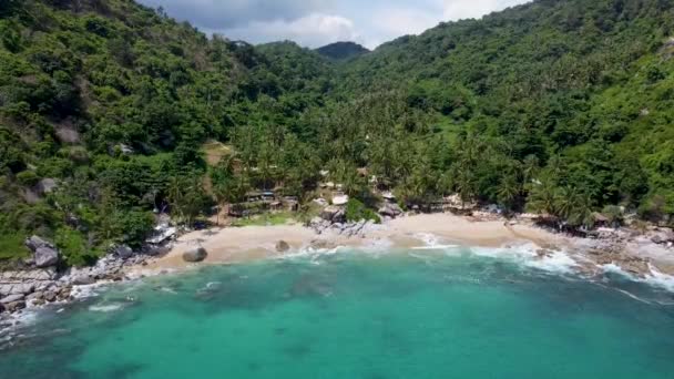Paradise Tropický Ostrov Thajsku Pohled Shora — Stock video