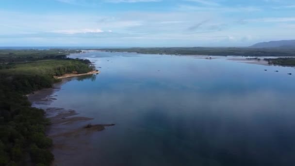 Severně Phuket Island Plantáže Plantáže Mořské Úžiny Silnice Mostu Sarasin — Stock video