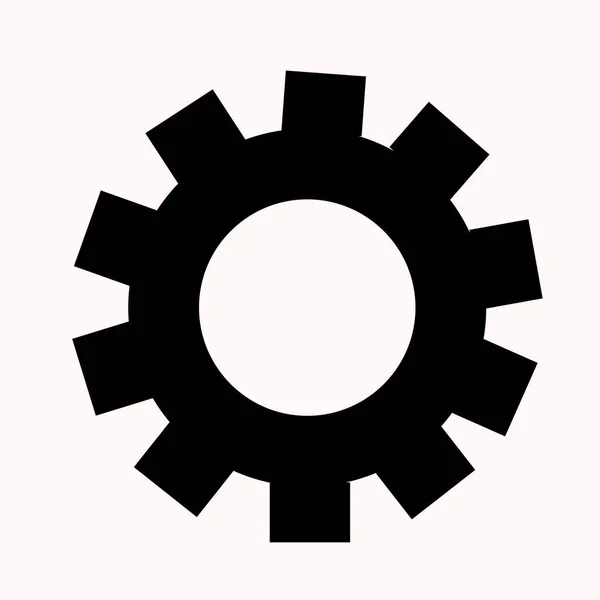 Gear wheel, technology, sign, mechanism, industrial, communication — Stock Vector