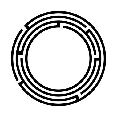 6 hücre geniş dairesel labirent solüsyon ipucuyla ortadan sona eriyor.