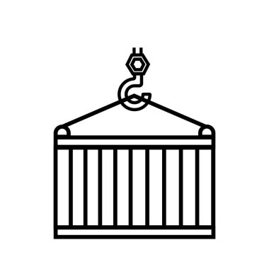 Beyaz üzerine soyut vektör simgesi, grafik ve web tasarımı için izole edilmiş çizimler. Basit düz sembol. Beyaz arkaplanda mükemmel siyah resim çizimi.