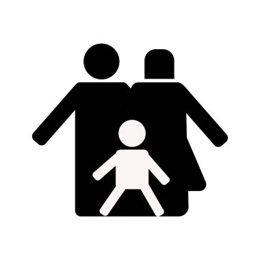 Beyaz üzerine soyut vektör simgesi, grafik ve web tasarımı için izole edilmiş çizimler. Beyaz arkaplanda mükemmel siyah resim çizimi.