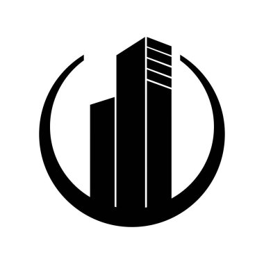 Beyaz üzerine soyut vektör simgesi, grafik ve web tasarımı için izole edilmiş çizimler. Beyaz arkaplanda mükemmel siyah resim çizimi.