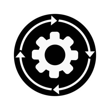 Beyaz üzerine soyut vektör simgesi, grafik ve web tasarımı için izole edilmiş çizimler. Beyaz arkaplanda mükemmel siyah resim çizimi.