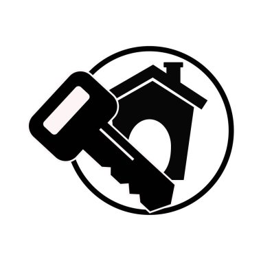 Grafik ve web tasarımı için izole edilmiş beyaz resimdeki soyut vektör simgesi. Basit düz sembol.