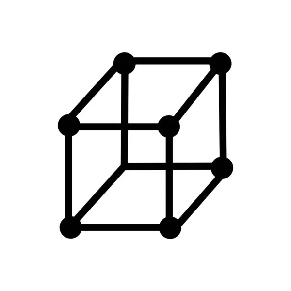 Kubus icoon. Vorm kubus vector pictogram geïsoleerd op de achtergrond. Illustratie transportbox voor mobiele apps. Pictogram voor web. Minimalistische stijl icoon abstracte kubus. Abstract concept kubus icoon — Stockvector