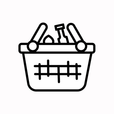 Grafik ve web tasarımı için izole edilmiş beyaz resimdeki soyut vektör simgesi. Basit düz sembol.