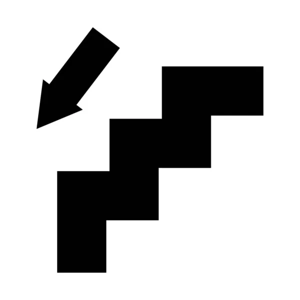 抽象矢量图标上的白色 说明隔离图形和网页设计 简单的扁平符号 — 图库矢量图片