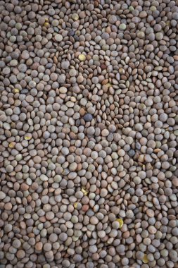 Mercimek, bir demet mercimek dokusu. Gıda dokusu fotoğrafçılığı