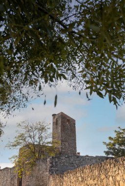 Pedraza sokakları, Segovia, Castilla y Len, İspanya. Pedraza, ortaçağ duvarlı kasabası