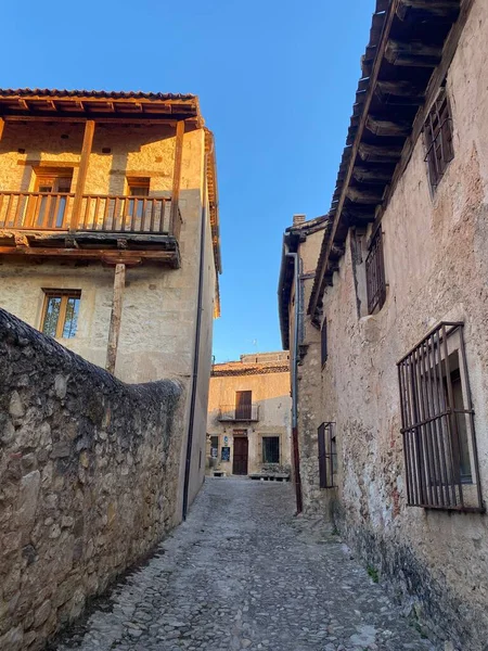 セゴビアのPedrazaの通り カスティーリャ スペイン 中世の城壁都市ペドラサ — ストック写真