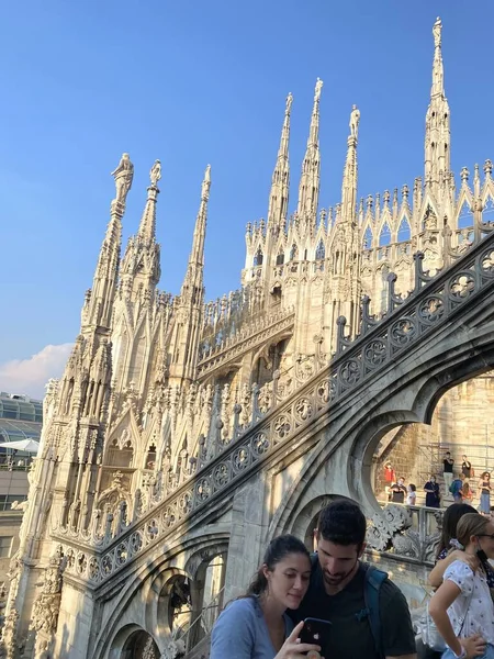 Duomo Milan Uitzicht — Stockfoto