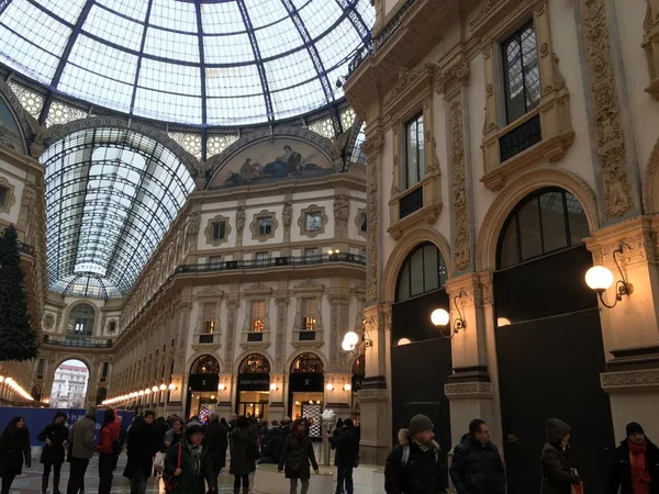 Galleria Vittorio Emanuele Milán Italia — Foto de Stock