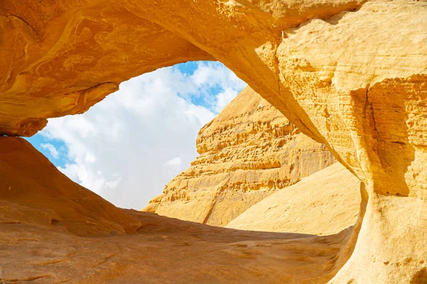 Beautiful Mountain Scenery Mountain Desert Wadi Rum Jordan — Stockfoto
