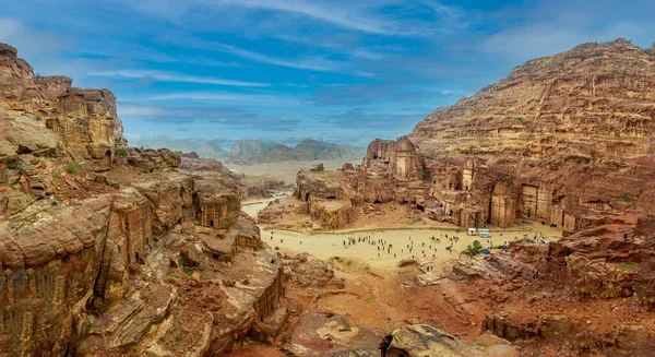 Una Las Maravillas Del Mundo Petra Jordania Una Tierra Espectacular —  Fotos de Stock