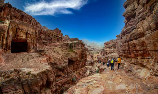 Petra Jordan Ett Spektakulärt Land Mycket Snart Öppet För Turister — Stockfoto