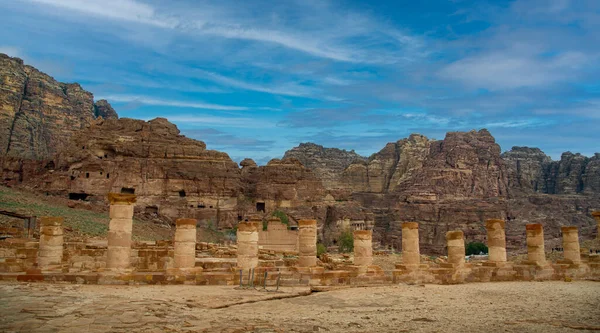 Petra Jordan Ett Spektakulärt Land Mycket Snart Öppet För Turister — Stockfoto