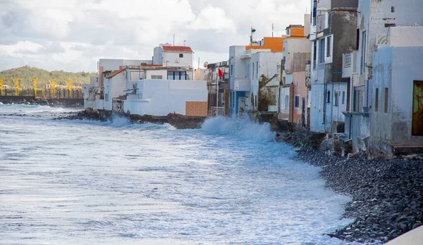 Februari 2022 Playa Ojos Garza Kanarieöarna Liten Strand Mysig Till — Stockfoto