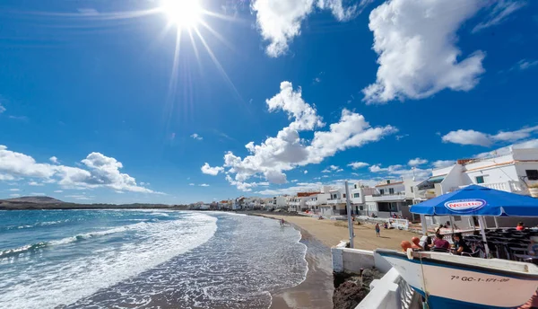 February 2022 Playa Ojos Garza Canary Spain Small Beach Cozy — Stock fotografie