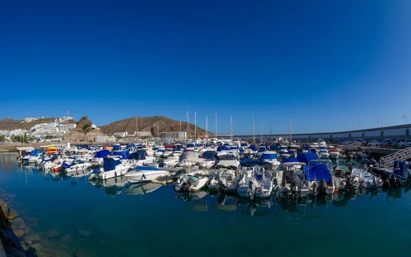 Fevereiro 2022 Paisagem Muito Bonita Porto Porto Rico Canárias Resort — Fotografia de Stock