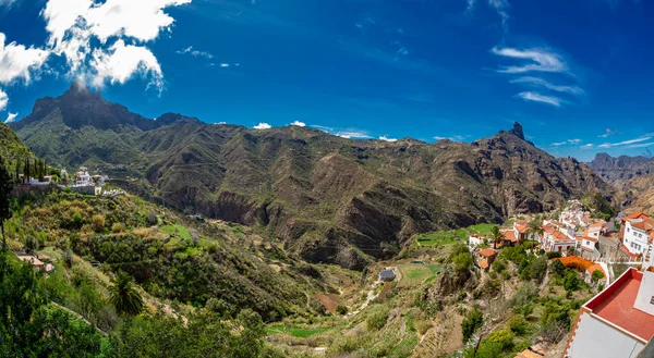 Tejeda Gran Canaria February 2022 Tourist Town Very Visited Tourists — Stock Photo, Image