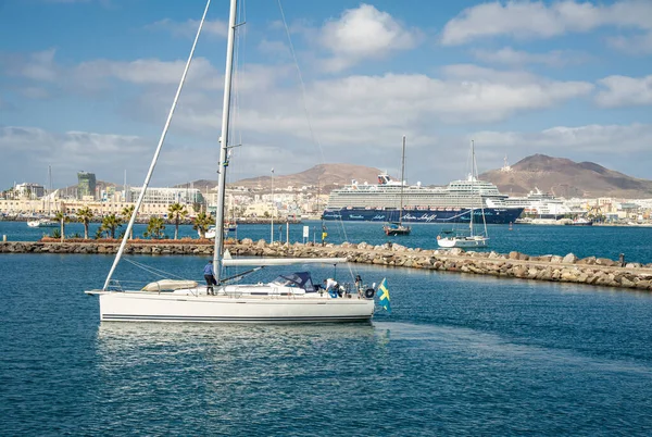 February 2022 Picture Las Palmas Canary Island Port Particular Ships — Stock Photo, Image