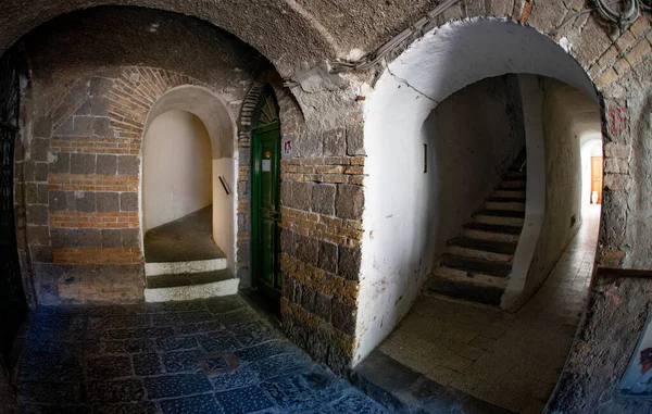 Narrow Streets Many Stairs Going Positano Italy —  Fotos de Stock