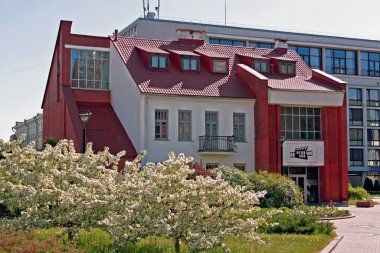 Minsk, Belarus - 05.12.2018: Beyaz Rusya Sinema Tarihi Müzesi